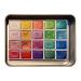 OCKULT 20 Colors Watercolor Painting Set DIY Clay Coloring Nail Art Dripping Glue Glitter Watercolour Solid Paint Box Portable Travel Water Color Paints Set Paint Kit for Artists and Painting Lovers C color one size