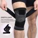 Sports Knee Support - Adjustable Straps Pain Relief for Men & Women 2-Piece Set for Meniscus Tear Arthritis Running & Climbing (Black M) - Buy Online on SooperMarket.com