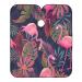 Blueangle Palm Leaf Flamingo Barber Cape Hair Cutting Cape with Snap Closure Waterproof Salon Polyester Cape Barber Hairdressing Cape for Home Use 55x65 Inch