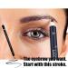12PCS Waterproof Black Eyebrow Pencils Set - Long-Lasting Eye Liner Pencils for Women - Buy Online on SooperMarket.com
