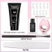 Lofuanna Poly Gel Nail Kit - Light Pink Poly Extension Gel Starter Kit with Lamp, Brush & Slip Solution - Nail Strengthening DIY Set for Beginners - Buy Online on SooperMarket.com