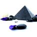 Heka Naturals 8cm Polished Shungite Pyramid Healing Crystal for Home Decor - Chakra Meditation & Negative Energy Protection - Buy Online on SooperMarket.com