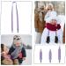 PEUTIER 4pcs Mitten Clips and Hat Clip Elastic Stainless Steel Winter Glove Clips Glove Attachment Clips Mitten Holder String Attachment Straps for Toddlers Kids Adults Purple - Buy Online on SooperMarket.com