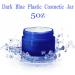 5 oz Blue Plastic Cosmetic Jars with Lids - Set of 12 Refillable Containers for Creams, Lotions, Makeup, Bath Salt, Ointments, and Body Butter - Buy Online on SooperMarket.com