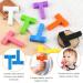 Nearbyme 2 Pack Silicone Sensory Chew Sticks for Autistic ADHD Baby Nursing - Pink Purple - Buy Online on SooperMarket.com