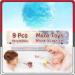 Supbec Organic Bath Bombs for Kids - 9 Pcs 2.9 OZ Gift Set with Surprise Inside, Rich in Essential Oils, Fizzy & Moisturizing, Ideal Easter Gift - Buy Online on SooperMarket.com