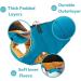 Padded Vest Dog Jacket - Solid Turquoise, Small - Gooby Warm Zip Up Fleece Jacket for Small Dogs - Water Resistant with Dual D Ring Leash Attachment - Small/Medium Dog Sweater - Buy Online on SooperMarket.com