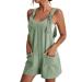 WILLBEST Womens Overall Jumpsuit Long Sleeve Stretch V Neck High Waisted Playsuit Wide Leg Long Pants Jumpers Rompers Playsuit 1301-oyvsw-gn2#4 L