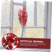 HOMSFOU 8 Pcs Christmas Red Fruit Christmas Wreath Stems Berries for Christmas Tree Photography Props Christmas Tree Berry Decoration Floral Red Berry Acacia Beans Foam High Simulation Redx2pcs 50X6cmx2pcs - Buy Online on SooperMarket.com