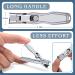 Extra Large Heavy Duty Men's Nail Clippers for Thick Nails - Stainless Steel, Wide Jaw Opening, Long Handle with Catcher File - Buy Online on SooperMarket.com
