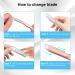 Dermaplane Razor Kit - Reusable Handle & 5 Blades for Facial Hair Removal Eyebrow Shaping & Exfoliation - Rose Gold - International Shipping - Buy Online on SooperMarket.com