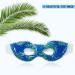 Reusable Gel Eye Mask for Puffiness & Dark Circles - Cooling Eye Ice Pack for Dry Eyes, Headache & Stress Relief (Leaves Design) - Buy Online on SooperMarket.com