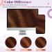 Buy Laavoo Clip In Extensions | Real Hair 70g 30cm Auburn Brown - Smooth & Stylish Red-Brown Clip-Ins - Buy Online on SooperMarket.com