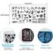 OUBFUUY Snake Series Nail Stamp Plates Nails Art Stamping Plates Snake Lips Flower Animal Nail plate Template Image Plate - Buy Online on SooperMarket.com