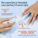 Modelones French Tip Tool Set - 6 Pcs Nail Stamp Kit for DIY French Manicure | Gel & Acrylic Nail Accessories - Buy Online on SooperMarket.com