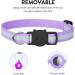 Reflective Airtag Cat Neck Band - Purple Cat Necklace with Bell & Safety Buckle - Compatible with Apple Airtag - Buy Online on SooperMarket.com
