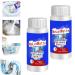 Caduola Powerful Pipe Dredging Agent Pipe Dredge Deodorant Sink Drain Cleaner Kitchen Toilet Pipeline Quick Cleaning Tool Portable Powder Cleaning Tool to Unclog Clogged Drains with Ease (2 PCS)