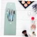 Balacoo Travel Makeup Kit - 3 Sets of Cosmetics Supplies & Brushes for Women | Blue Powder Applicator Brush Wooden Handle Beauty Set - Buy Online on SooperMarket.com