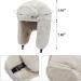 Peicees Winter Ushanka Trapper Hat with Earflaps - Unisex Black Winter Hat for Adults and Kids - Buy Online on SooperMarket.com