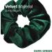 2 PCS Premium Large Dark Green Velvet Hair Scrunchies for Women, Girls, and Kids - Buy Online on SooperMarket.com