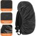 Lusofie Waterproof Backpack Rain Cover, Reflective Strip, Anti-Dust | Orange Black | S (30-40L) - Ideal for Hiking, Cycling, Camping, Traveling - Buy Online on SooperMarket.com
