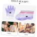 Mikinona 2 Pairs Wax Gloves Wax Cover Kit Paraffin Wax Feet Film Wax Hand Cover Hand Moisturizing Kit Beauty Hand Wax Cover Close Friends Set of Feet Spa Purple Non-woven Fabric - Buy Online on SooperMarket.com