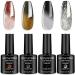 Senvenski Colour Changing Gel Nail Polish Red Black White Grey Brown Gold Glitter Gift Set Mood Chameleon UV LED Thermal Temperature Art Manicure Varnish (WB018)