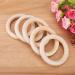 Organic Wooden Teething Rings - Set of 10 Smooth Teething Toys | 7cm & 5cm Diameter | Safe & Natural Baby Comfort - Buy Online on SooperMarket.com