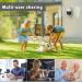 Dekco 2K Outdoor WiFi Security Camera with 360 Pan-Tilt View, Motion Detection, Siren, 2-Way Audio, Full Color Night Vision - Waterproof Dome Surveillance Camera for Home - 3MP, 1 Pack - Buy Online on SooperMarket.com