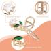 White Lily Metal Hair Claws - Strong Hold Claw Clips for Thick Hair | Lusofie Flower Hair Accessories - Buy Online on SooperMarket.com