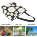 Chic Daisy Flowers Extra Large Canvas Tote Bag for Gym, Beach & Travel - Buy Online on SooperMarket.com