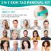 Skin Tag Remover 2 in 1 Kit for Medium/Large Skin Tags - Painless Mole Wart Treatment Tool for Face and Body - Buy Online on SooperMarket.com