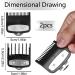 Professional Hair Clipper Guard Clipper Combs 2 Lengths 1.5mm&4.5mm Clipper Plastic Attachment Comb with Metal Clip Fits All Full Size Clippers (Black) - Buy Online on SooperMarket.com