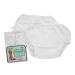 Dappi Waterproof 100% Nylon Diaper Pants, White, Medium (2 Count) Medium (Pack of 2)