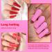 Lavender Violets 12 Pcs Dip Powder Nail Kit 6 Colours Nude Pink Shimmer Salmon Bright Red Dipping Powder Liquid Set with Base & Top Coat Activator Starter French Nail Art Manicure M208 - Buy Online on SooperMarket.com