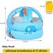 Umtiti Baby Safety Helmet with Knee Pads, Socks - Zoo Blue - Head Protector for Crawling and Learning to Walk - Buy Online on SooperMarket.com