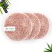 Bamboo Charcoal Makeup Removal Pads - Eco-Friendly Reusable Cleansing Pads - Soft Natural Fiber for All Skin Types - 3 Pack (Pink - Buy Online on SooperMarket.com
