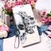 Samsung Galaxy A13 4G Wallet Case - Glossy 3D Pattern PU Leather Cover with Card Slots - Stylish Skull Design - Buy Online on SooperMarket.com
