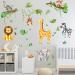 Olyee Jungle Animal Wall Stickers | Removable Nursery Decor for Kids Bedrooms | Farm Animals for Baby Toddler Room | Boy Girls Wall Decals - Buy Online on SooperMarket.com