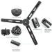 EaxanPic Aluminum Mini Tripod for Zhiyun, DJI, and Other Gimbals - Adjustable Height Desktop Stand - Buy Online on SooperMarket.com