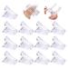 Sularpek 13 Pcs Nail Tips Clip, Gel Nail Clamps Finger Extension UV LED Clip, Quick Building Nail Extension Clamps for Finger DIY Manicure Nail Art Tool 13Pcs