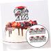 Warmhm 6pcs 2023 2023 Cake Strips Graduation 2023 Purple Class of 2023 Decorations Graduation Cap Graduation Decorations Class of 2023 Fruit Picks Paper Cup Cake Supplies Glitter Paper Red 15.1x14cm - Buy Online on SooperMarket.com