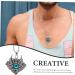 EXCEART Devil Eye Necklace Skull Necklace Ladies Men's Evil Eye Clavicle Chain Steampunk Necklace Women Clavicle Pendant Necklace Decor Stainless Steel Neck Chain Metal Man - Buy Online on SooperMarket.com