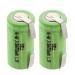 2x Exell 2/3AA NiMH 700mAh 1.2V Flat top Rechargeable Battery with Tabs For capacitors shearing devices miner lamps helmet lights