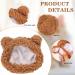 WLLHYF Cute Cat Winter Warm Bear Hat Soft Comfortable Adjustable Small Pet Headwear Costume Clothes for Cat Kitten Puppy Dog(Brown) - Buy Online on SooperMarket.com