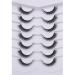 Pooplunch False Eyelashes Extension Look Cat Eye Natural Lashes 8D Volume Fluffy Wispy Short Faux Mink Lashes 7 Pairs Pack Delicate|3-12MM