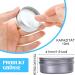 Aluminium Jar Travel Cream Jar with Lid Aluminium Empty Jar Cream Jar Empty Jar for Lip Balm Cosmetic Cream Mini Candles - Buy Online on SooperMarket.com