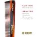 Kent Brushes Handmade Combs Range 4T Medium Size Coarse and Fine Comb Brown 1 Count (Pack of 1) - Buy Online on SooperMarket.com