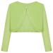 BONNY BILLY Girls Cardigan Long Sleeve Knitted Cotton Bolero Shrug Kids Clothing 3-4 Years Green