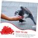 Beavorty 300 Pcs Pigeon Anklet Where Labels Bird Opening Feet Opening Pigeon Ring Plastic Clip Baby Poultry 1.3X1.3CMx3pcs Redx3pcs - Buy Online on SooperMarket.com